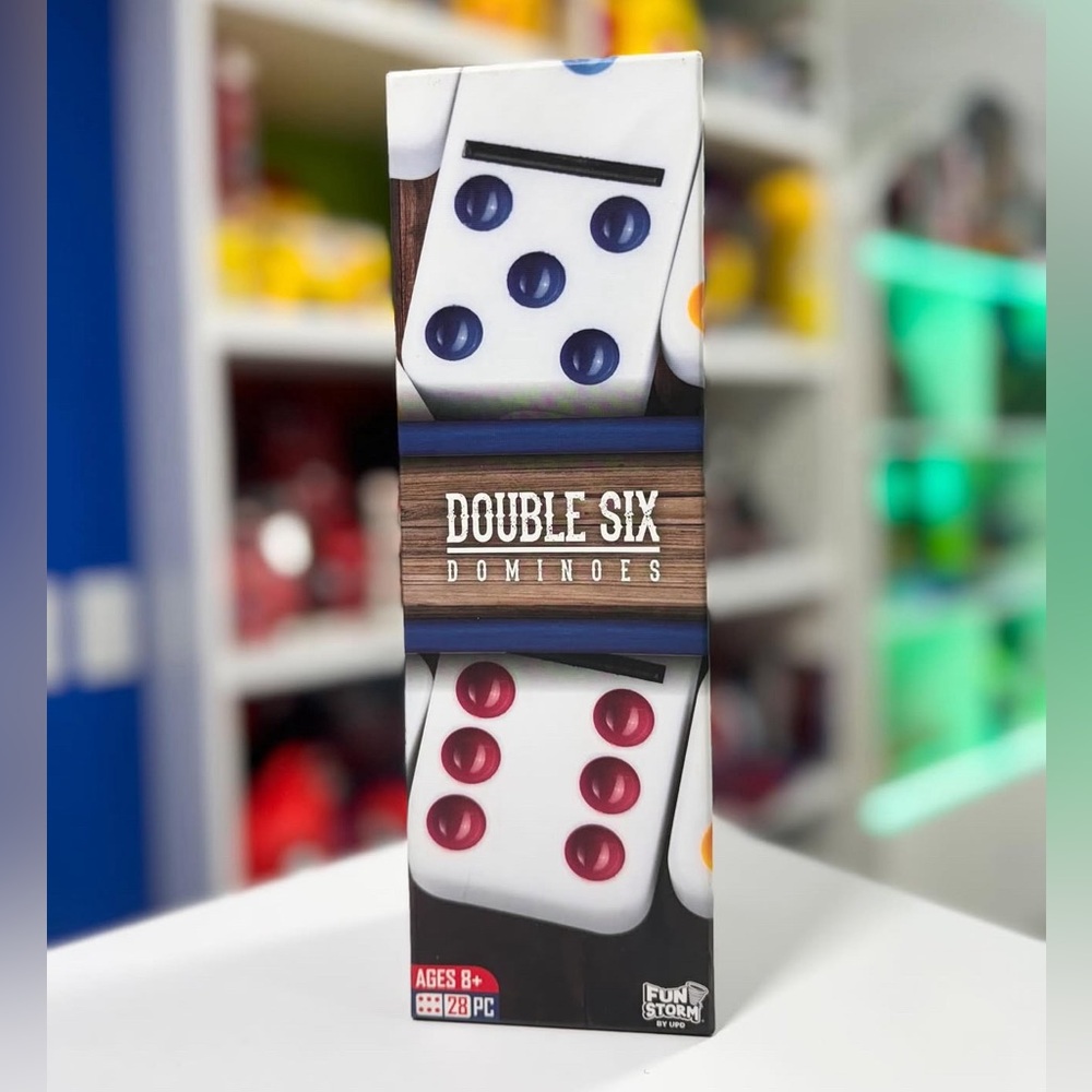 Double Six Dominoes Colourful Factory Sealed Fun Storm by UPD